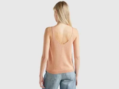 Top with V-neck and lurex