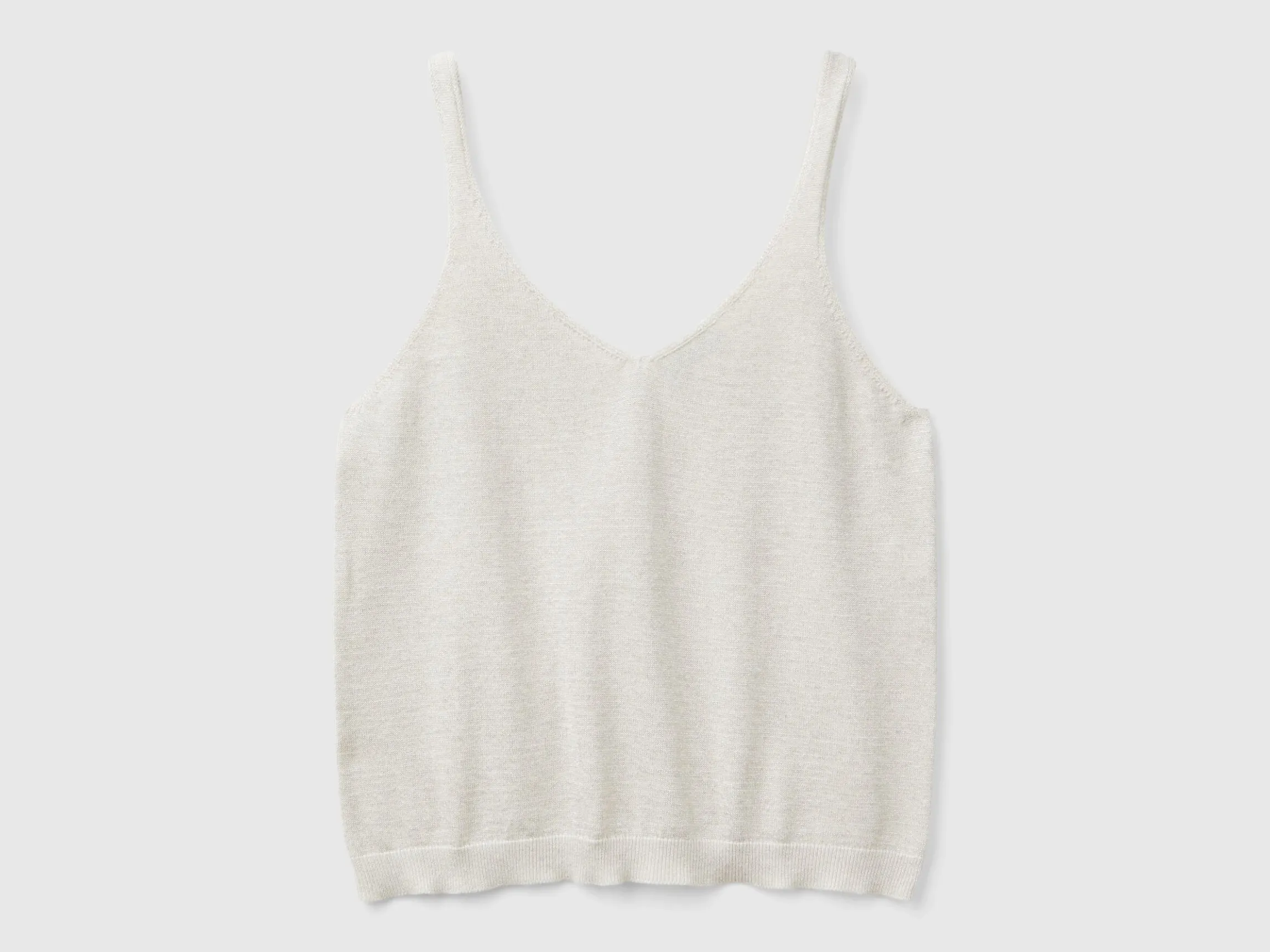 Top with V-neck and lurex
