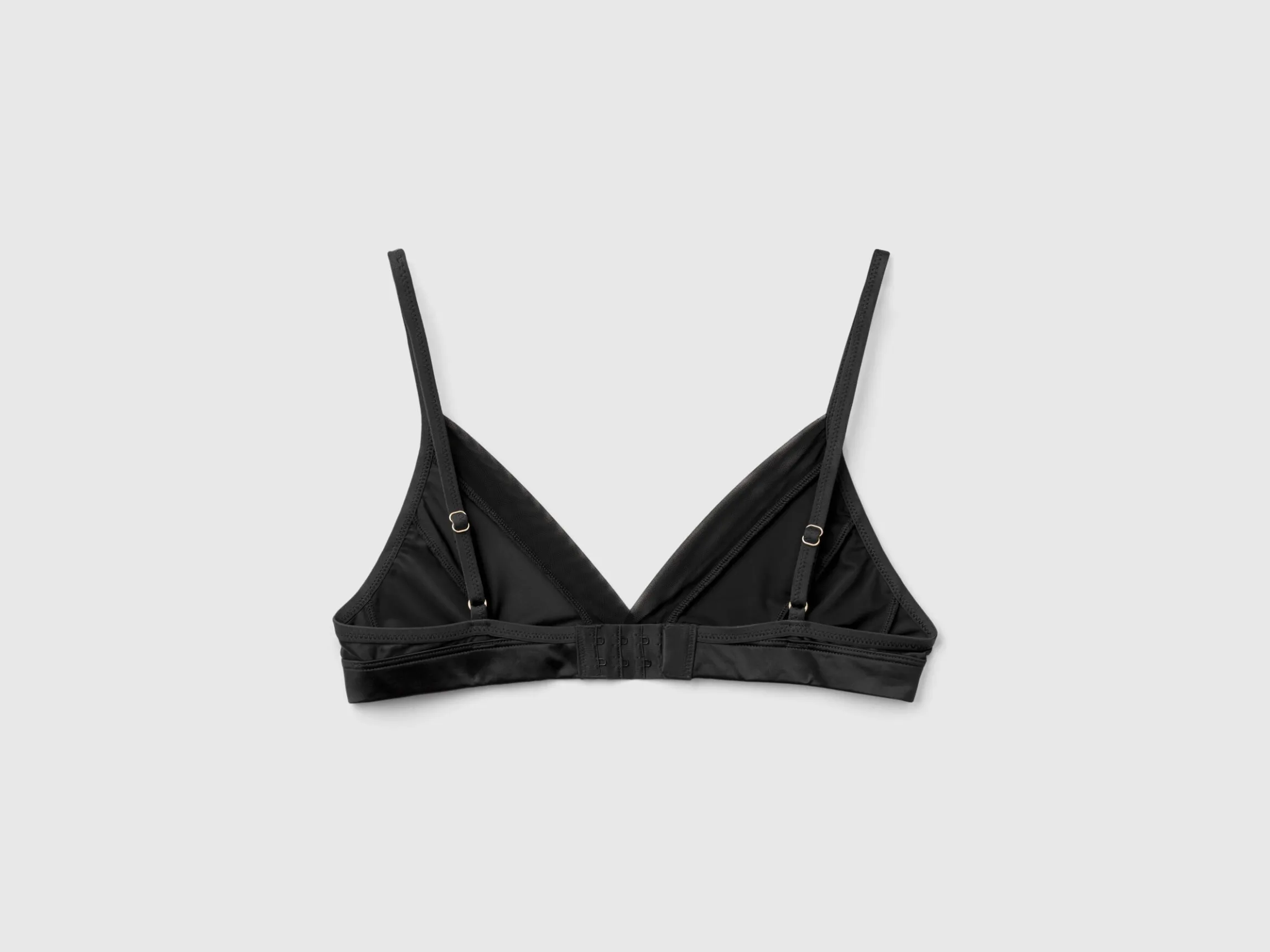 Triangle bra in glossy fabric