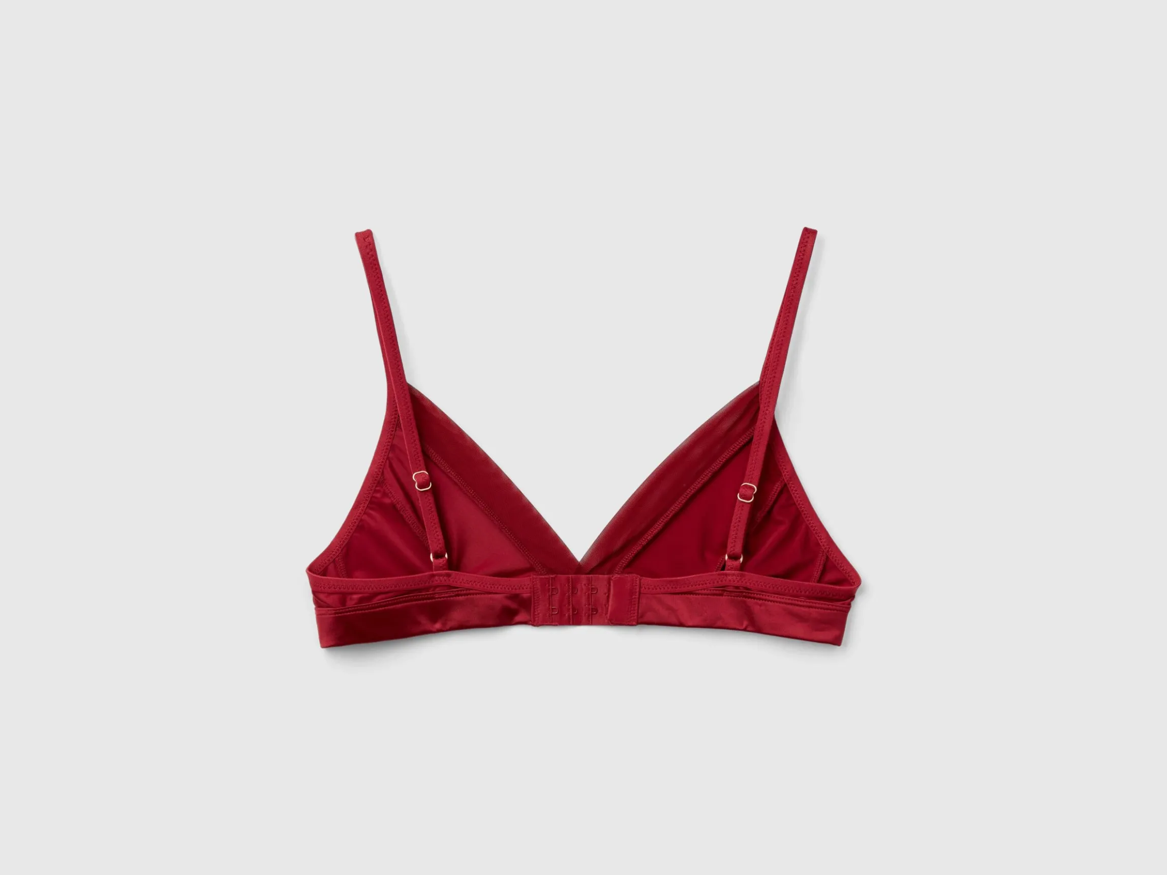 Triangle bra in glossy fabric