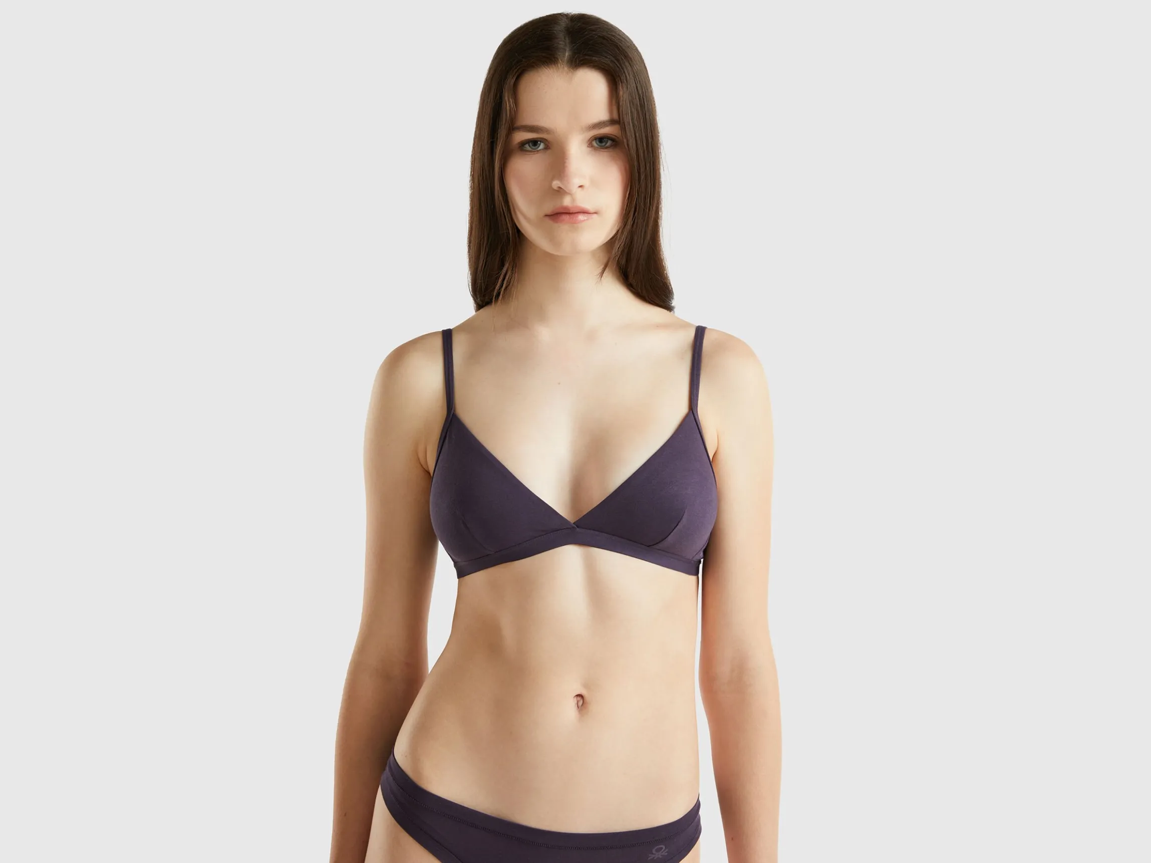 Triangle bra in stretch organic cotton