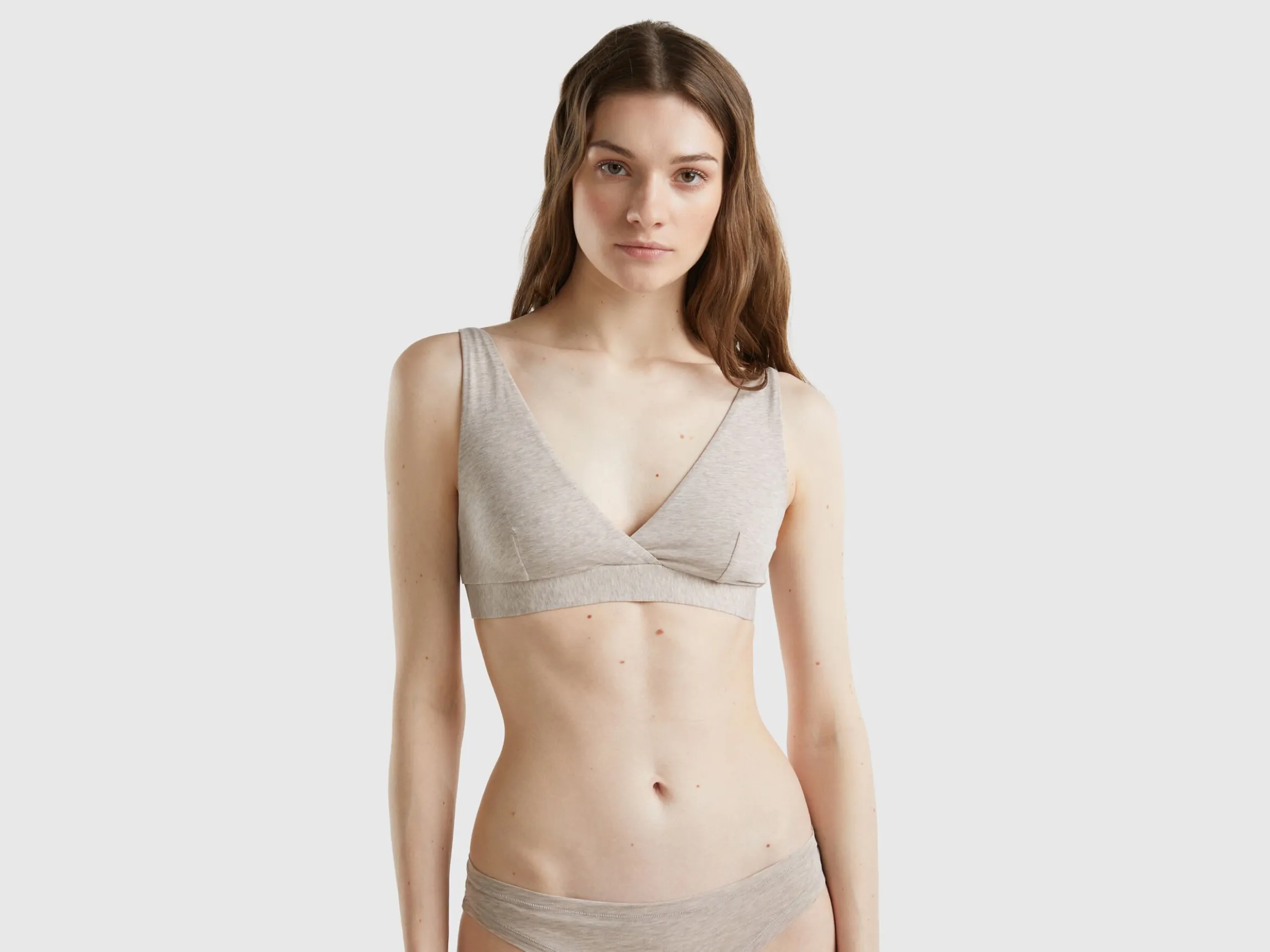 Triangle bra in super stretch organic cotton