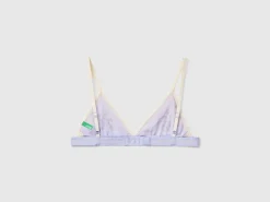 Triangle bra with floral print
