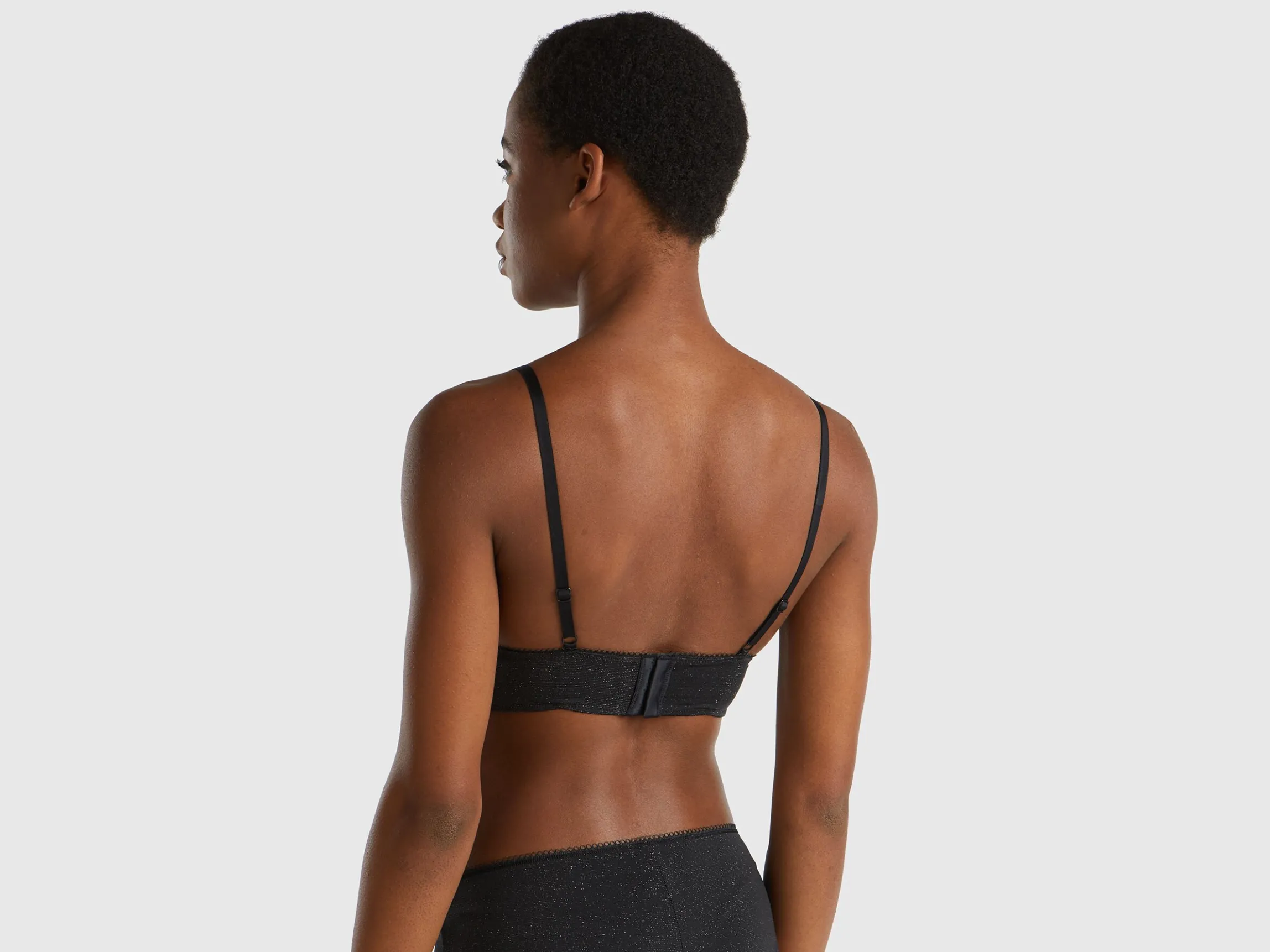 Triangle bra with lurex