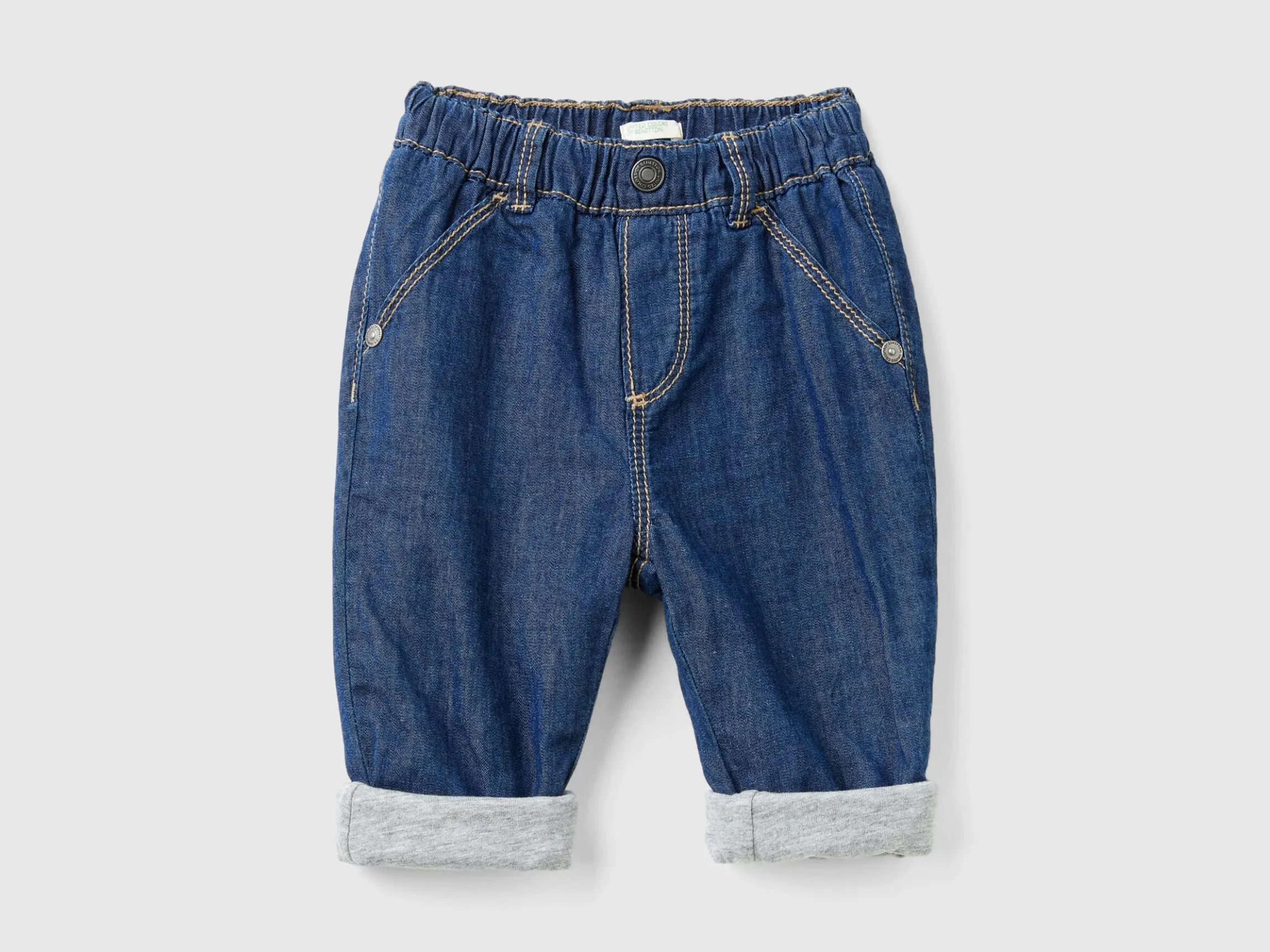 Trousers in chambray