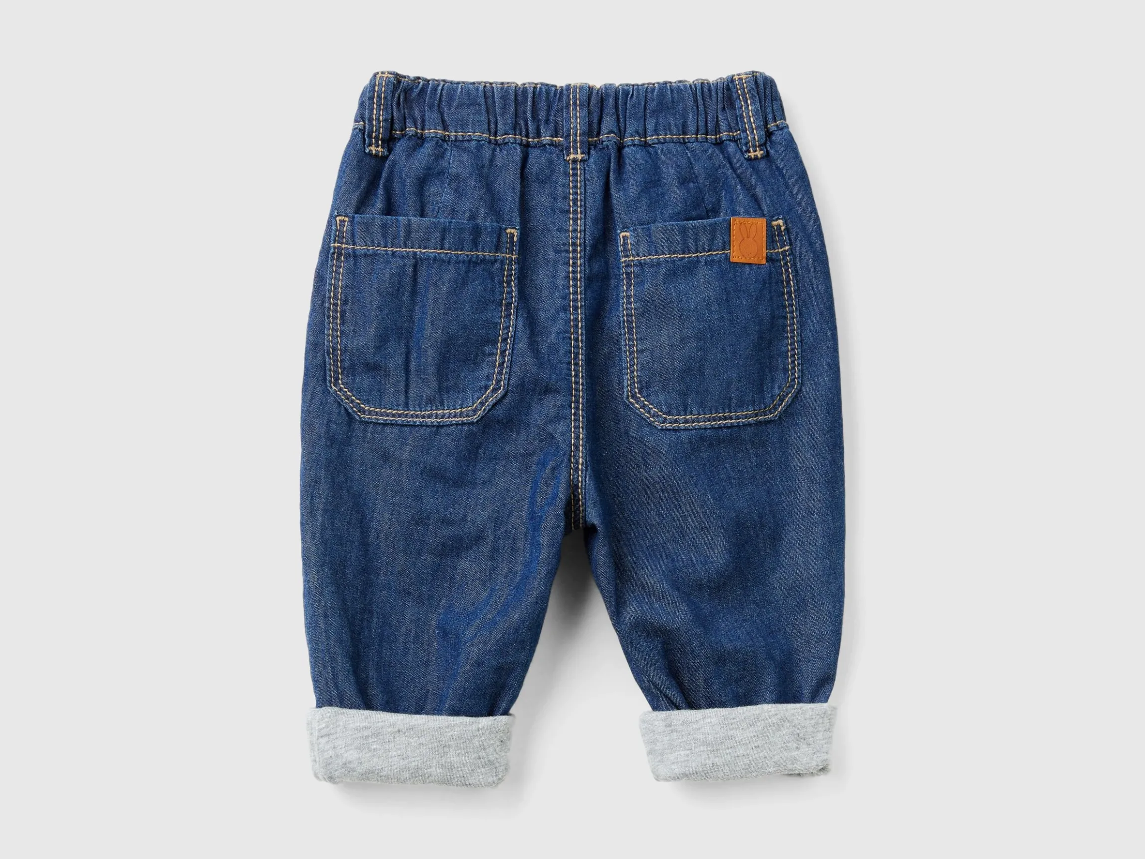 Trousers in chambray