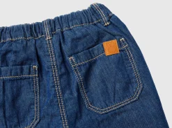 Trousers in chambray