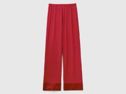 Trousers in Modal® and silk