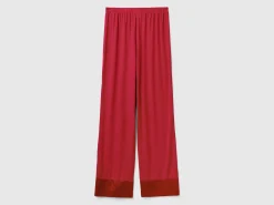 Trousers in Modal® and silk