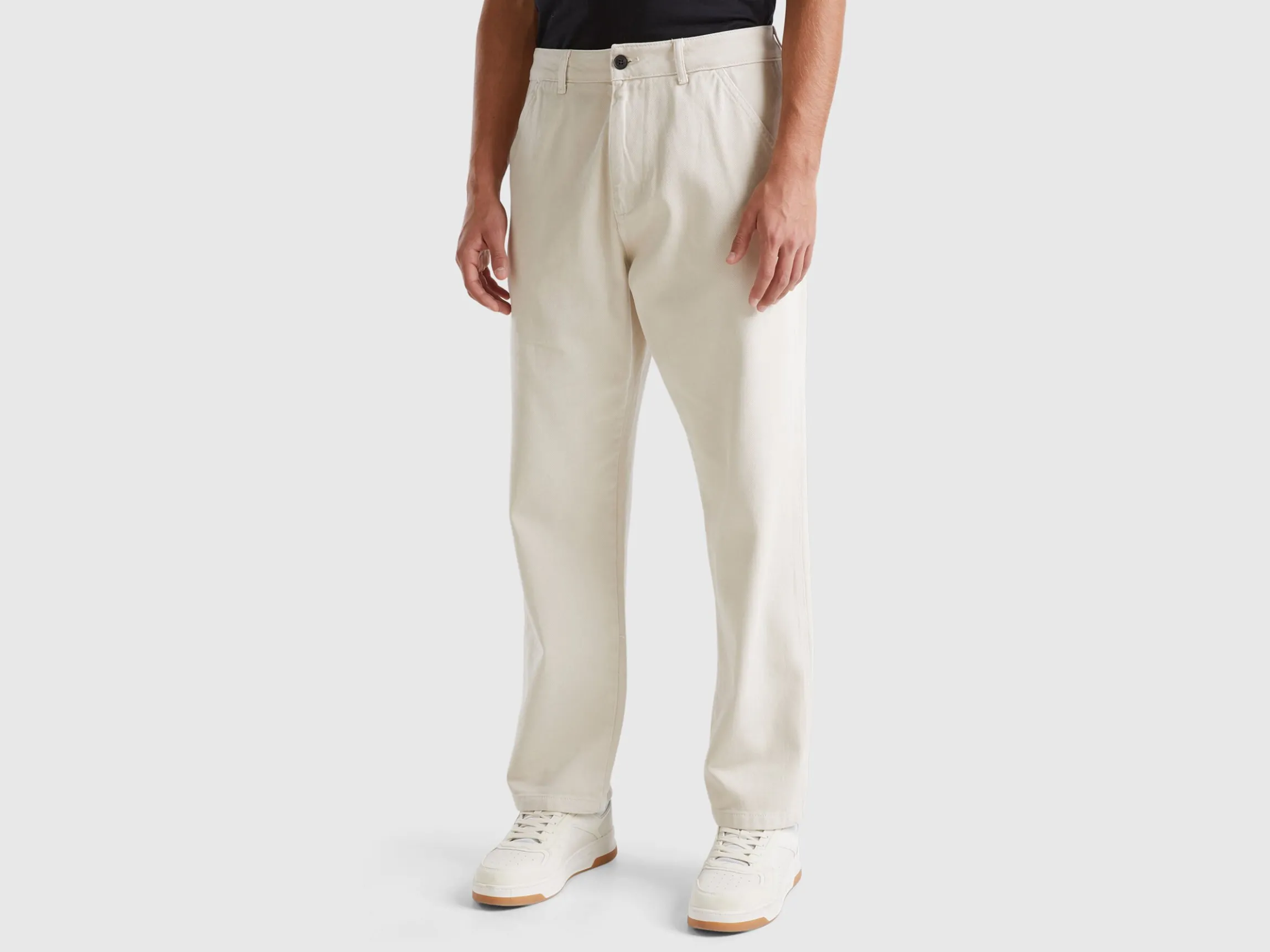 Trousers in pure cotton