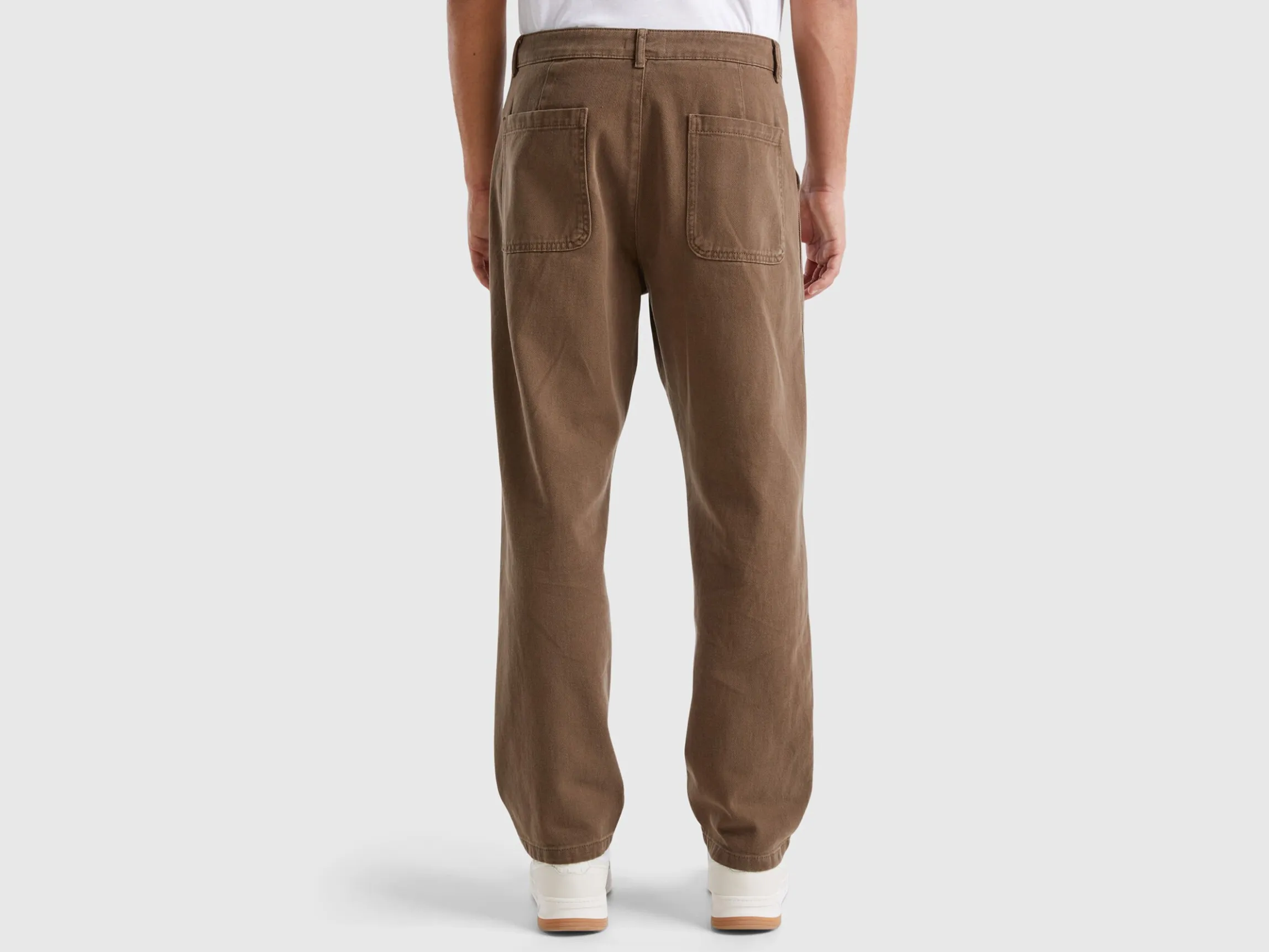 Trousers in pure cotton