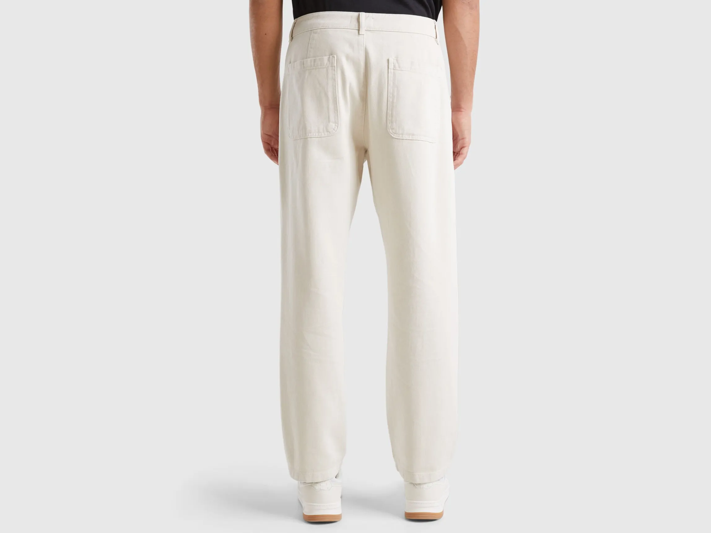 Trousers in pure cotton