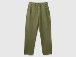 Trousers in pure linen