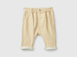 Trousers in stretch cotton blend