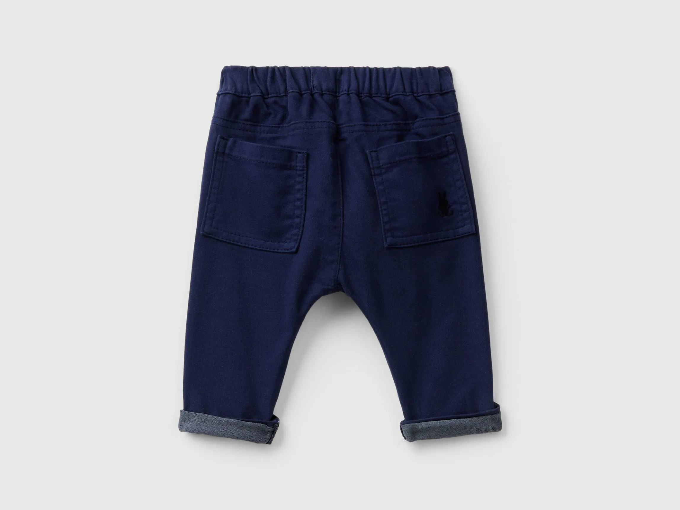 Trousers in stretch cotton blend