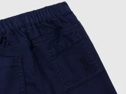 Trousers in stretch cotton blend