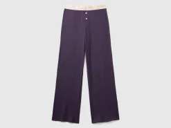 Trousers in stretch cotton blend