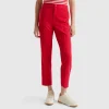 Trousers in stretch viscose blend