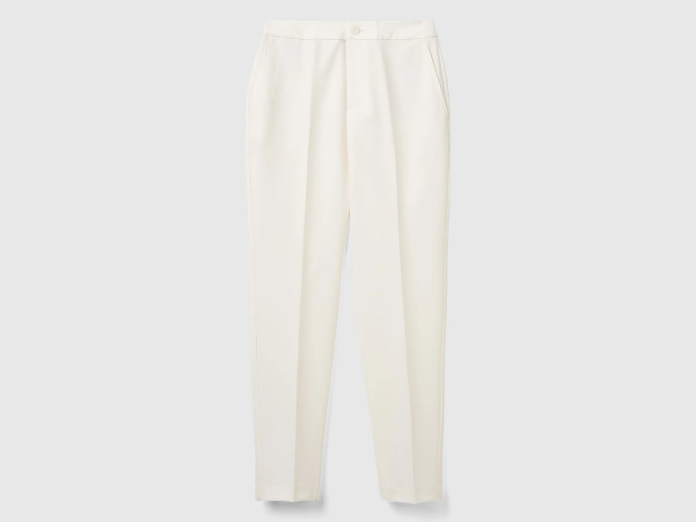 Trousers in stretch viscose blend