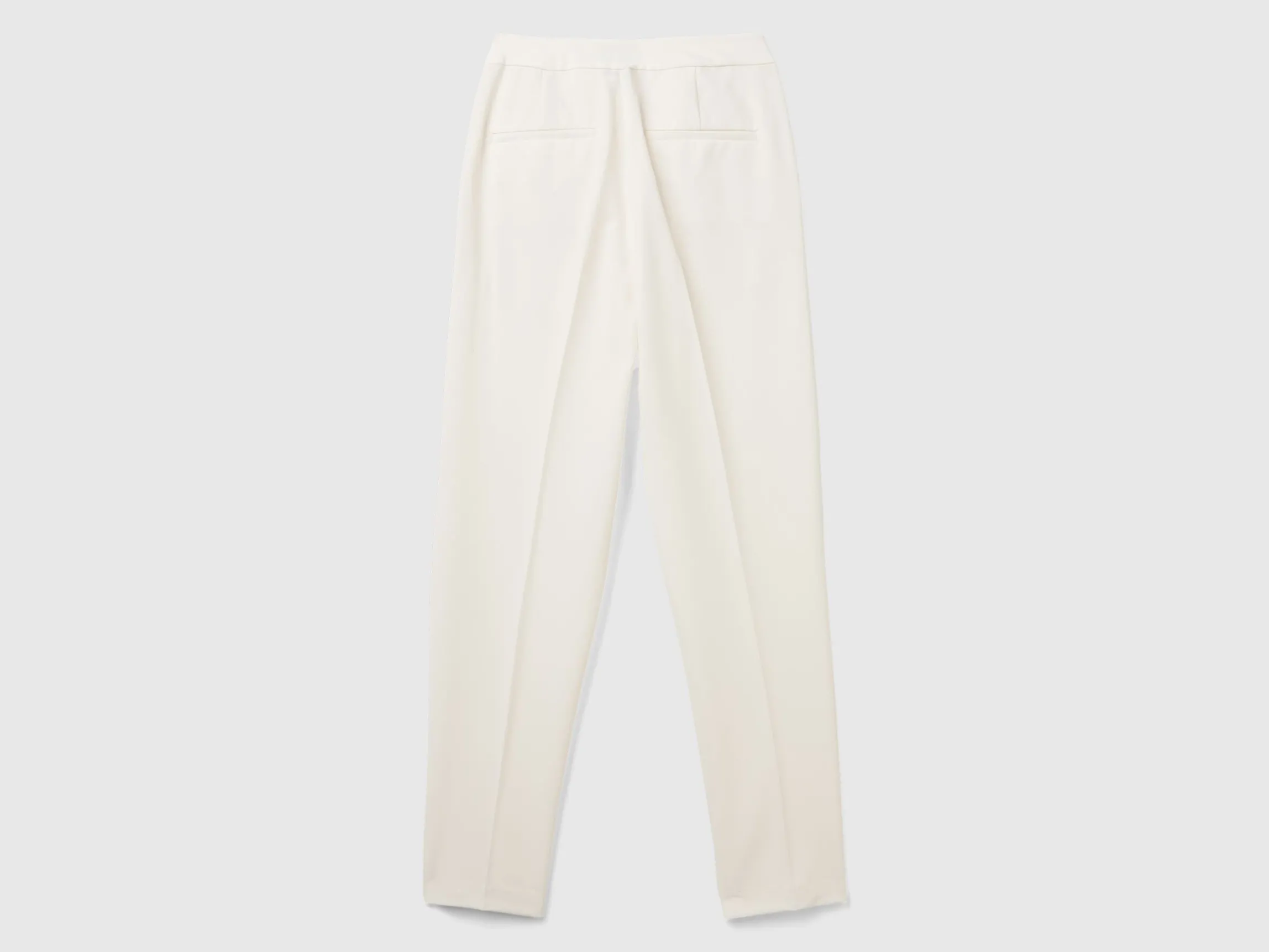 Trousers in stretch viscose blend