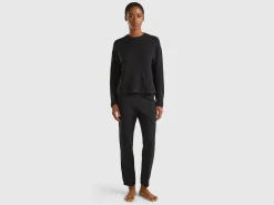 Trousers in warm stretch cotton