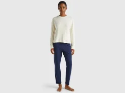 Trousers in warm stretch cotton