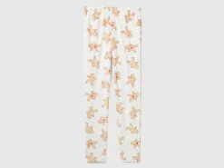 Trousers with biscuit print
