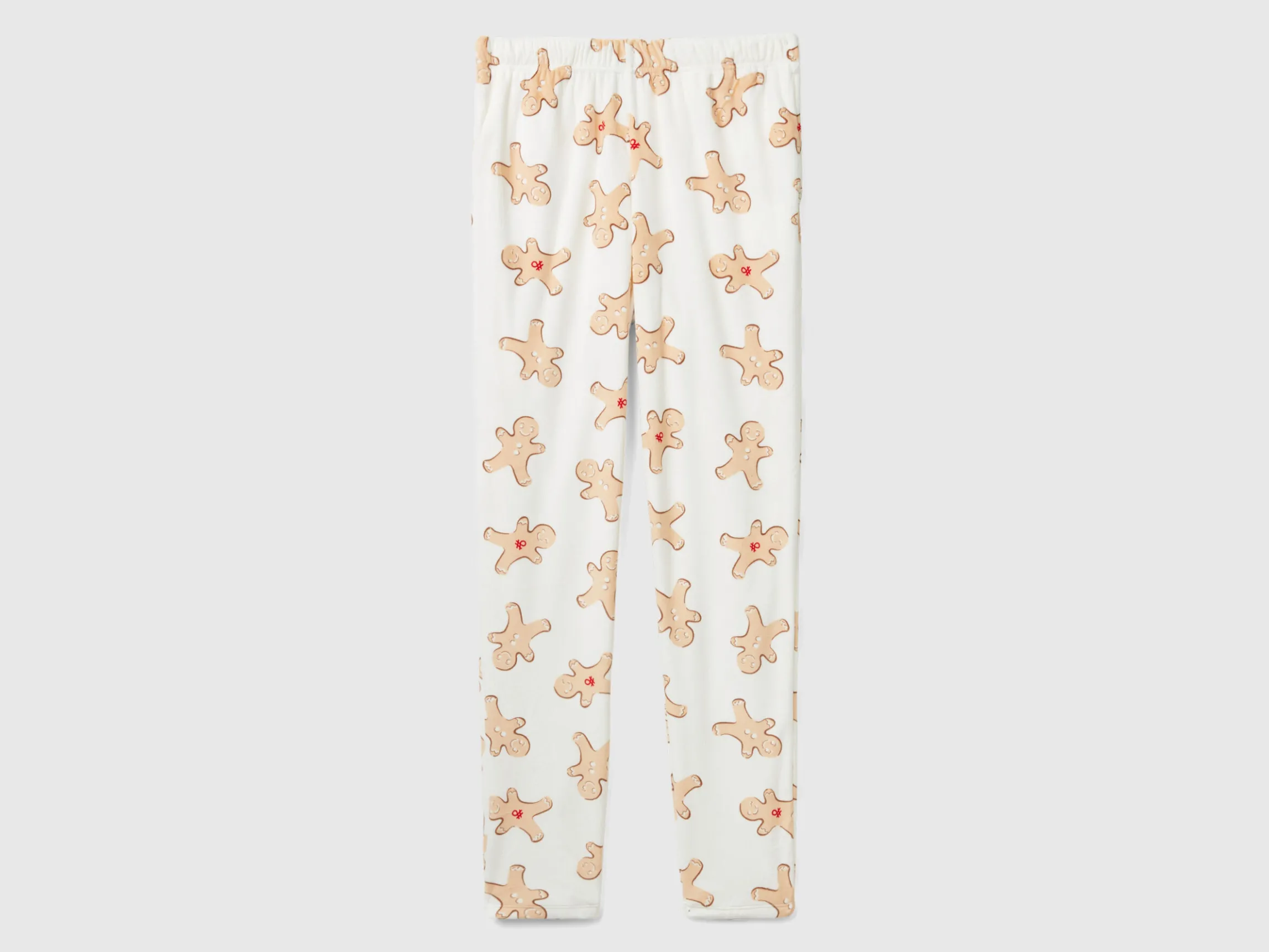 Trousers with biscuit print