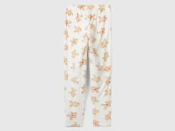 Trousers with biscuit print