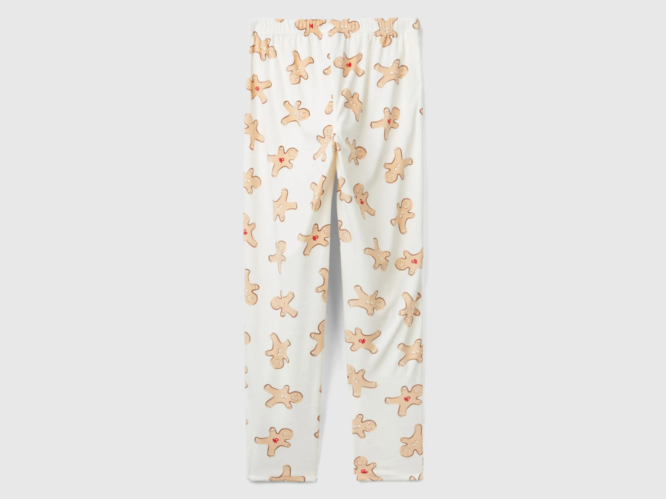 Trousers with biscuit print