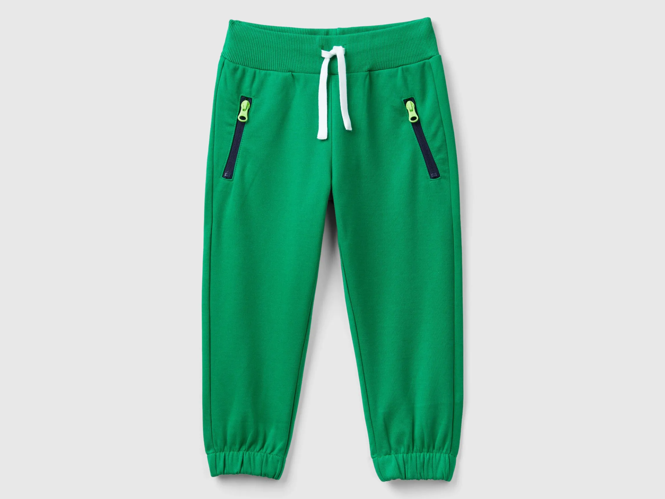 Trousers with print and drawstring