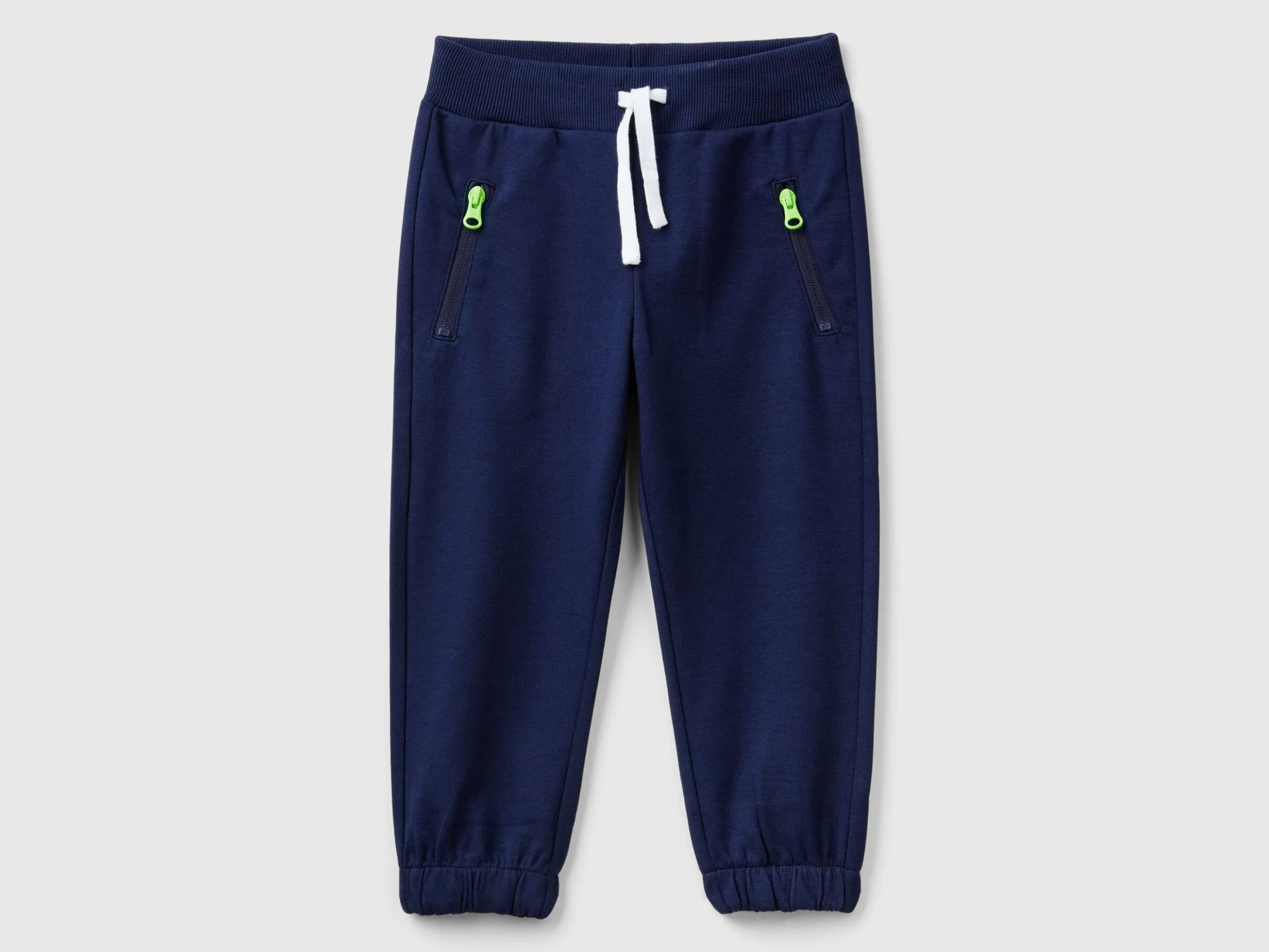 Trousers with print and drawstring