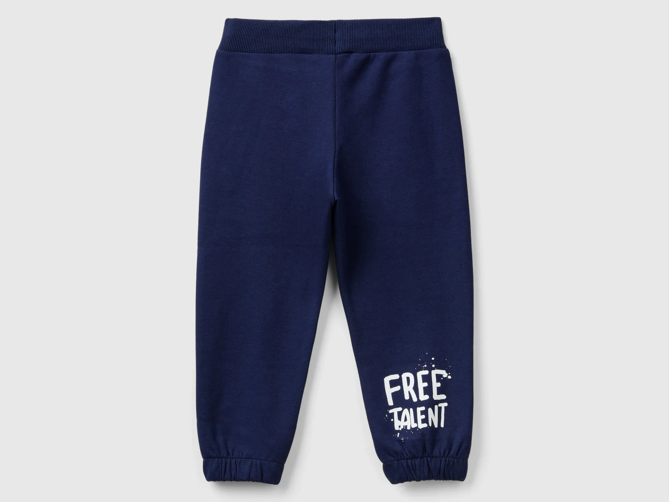 Trousers with print and drawstring