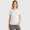 T-shirt in 100% cotton with glitter print logo