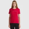 T-shirt in 100% cotton with glitter print logo