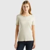 T-shirt in 100% cotton with glitter print logo
