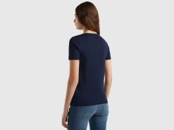 T-shirt in 100% cotton with glitter print logo