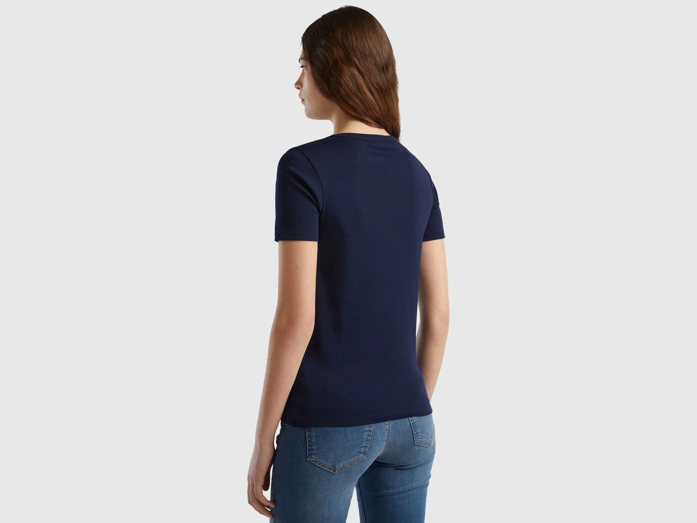 T-shirt in 100% cotton with glitter print logo