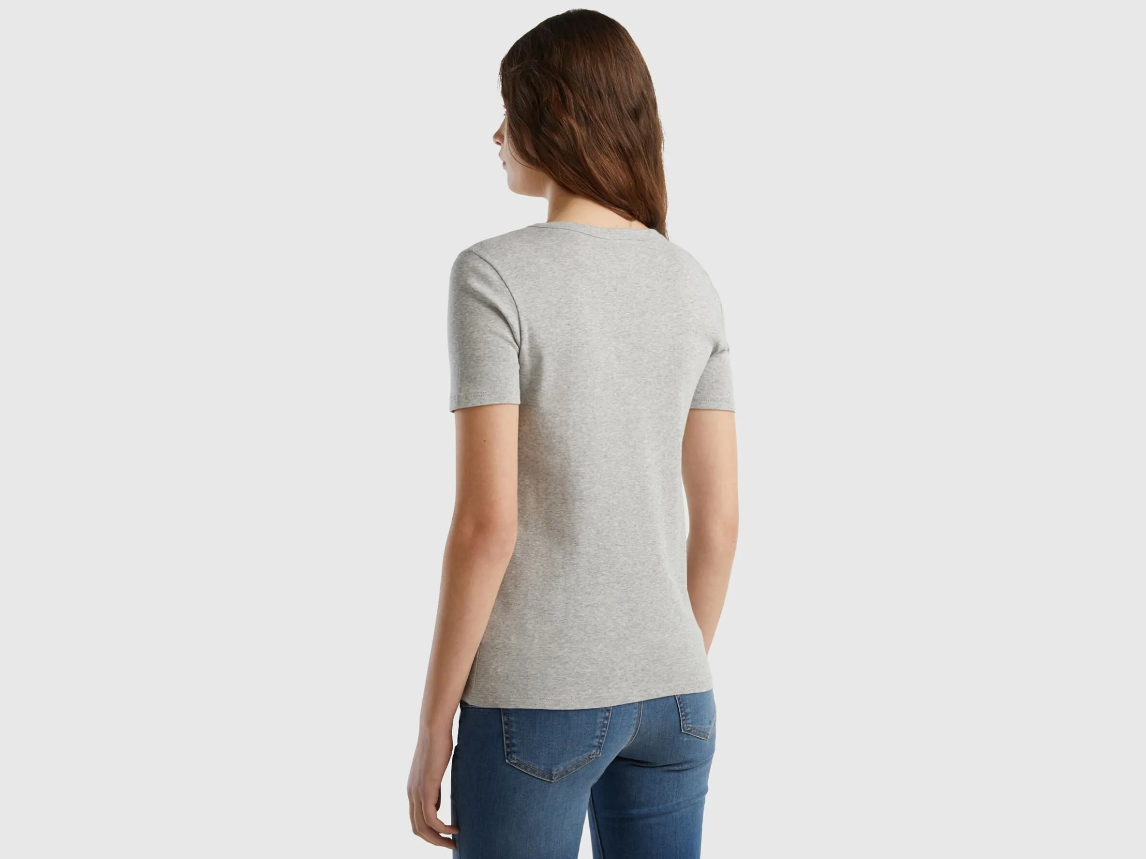 T-shirt in 100% cotton with glitter print logo