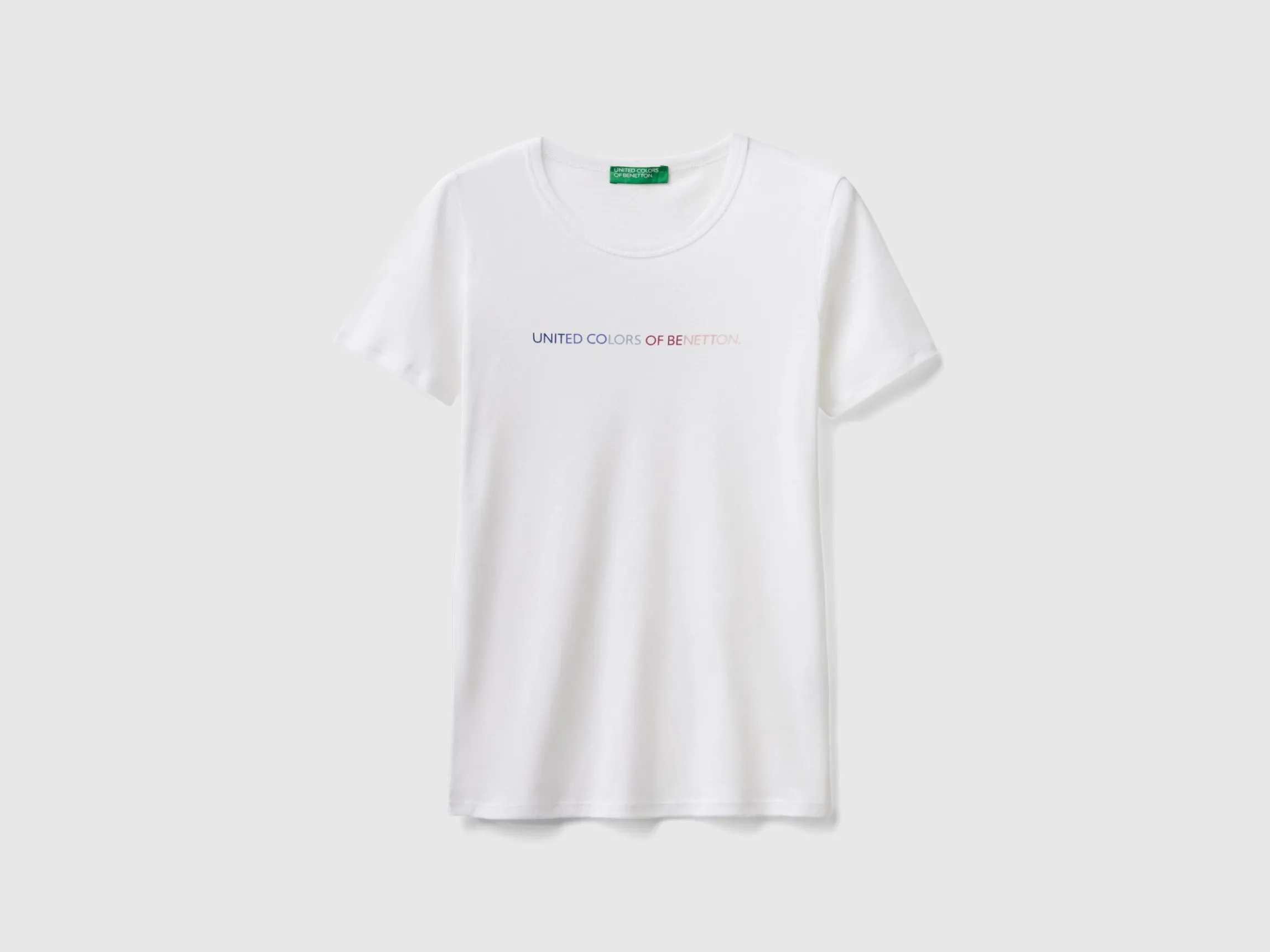 T-shirt in 100% cotton with glitter print logo
