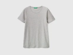 T-shirt in 100% cotton with glitter print logo