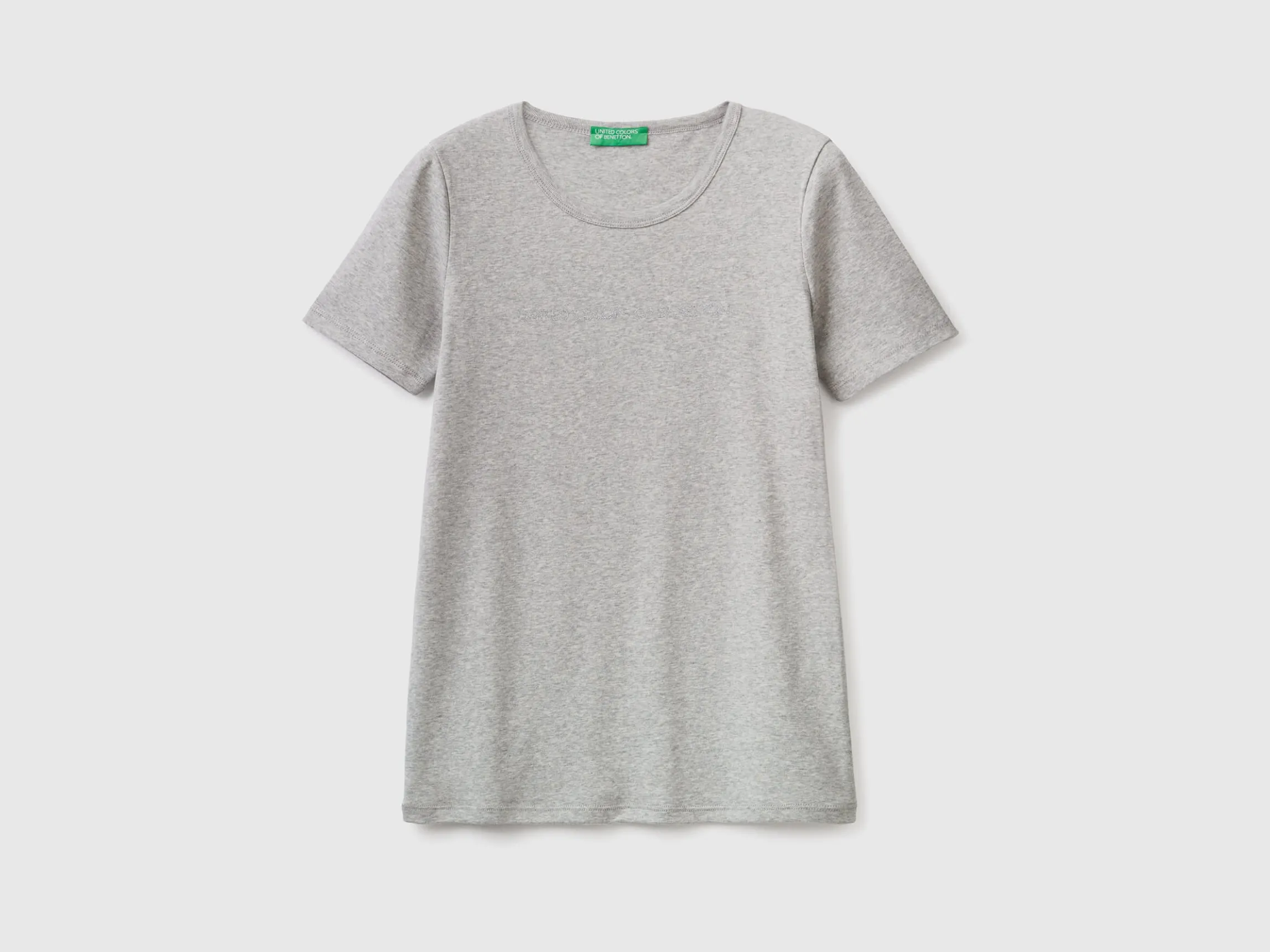T-shirt in 100% cotton with glitter print logo