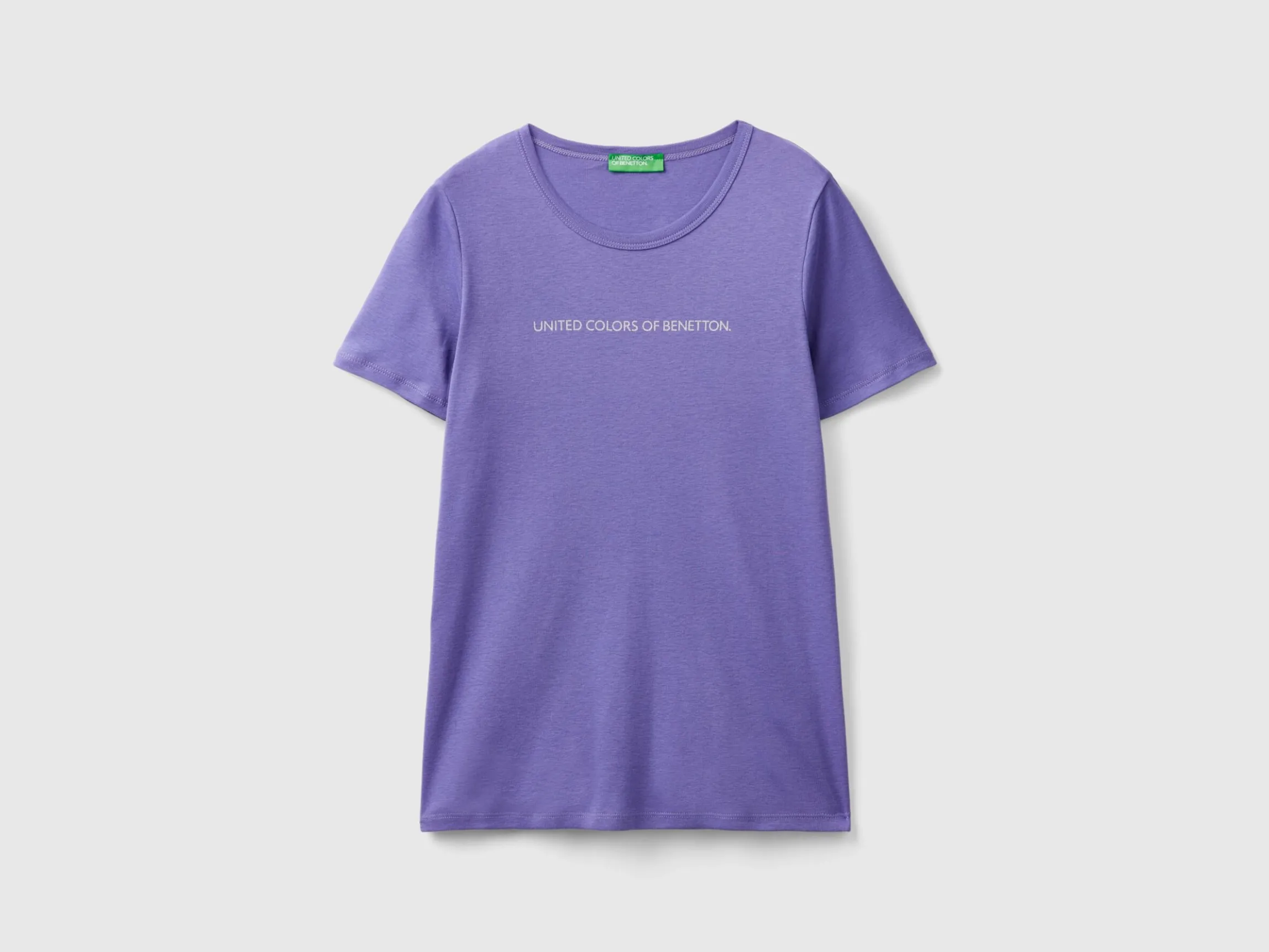 T-shirt in 100% cotton with glitter print logo