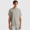 T-shirt in linen blend