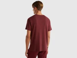 T-shirt in linen blend