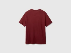 T-shirt in linen blend