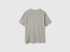 T-shirt in linen blend