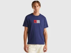 T-shirt in organic cotton with embroidered logo