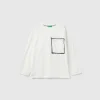 T-shirt in organic cotton with pocket