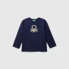 T-shirt in organic cotton with embroidered logo